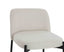 Esperance Dining Maxwell Set of Two Beige Textured Fabric Bar Chairs with Black Legs House of Isabella UK