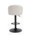 Esperance Dining Maxwell Set of Two Beige Textured Fabric Curved Bar Chairs House of Isabella UK