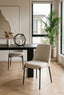Esperance Dining Maxwell Set of Two Light Beige Textured Fabric Dining Chairs House of Isabella UK