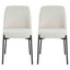 Esperance Dining Maxwell Set of Two Light Beige Textured Fabric Dining Chairs House of Isabella UK
