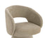 Esperance Dining Maxwell Stone Chenille Curved Swivel Dining Chair House of Isabella UK