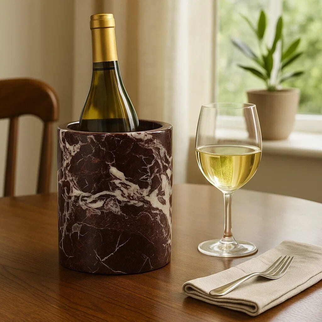 Esperance Dining Salmo Red Marble Wine Cooler House of Isabella UK