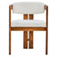 Esperance Dining Torello Boucle Fabric and Mango Wood Dining Chair House of Isabella UK