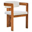 Esperance Dining Torello Boucle Fabric and Mango Wood Dining Chair House of Isabella UK