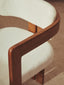 Esperance Dining Torello Boucle Fabric and Mango Wood Dining Chair House of Isabella UK