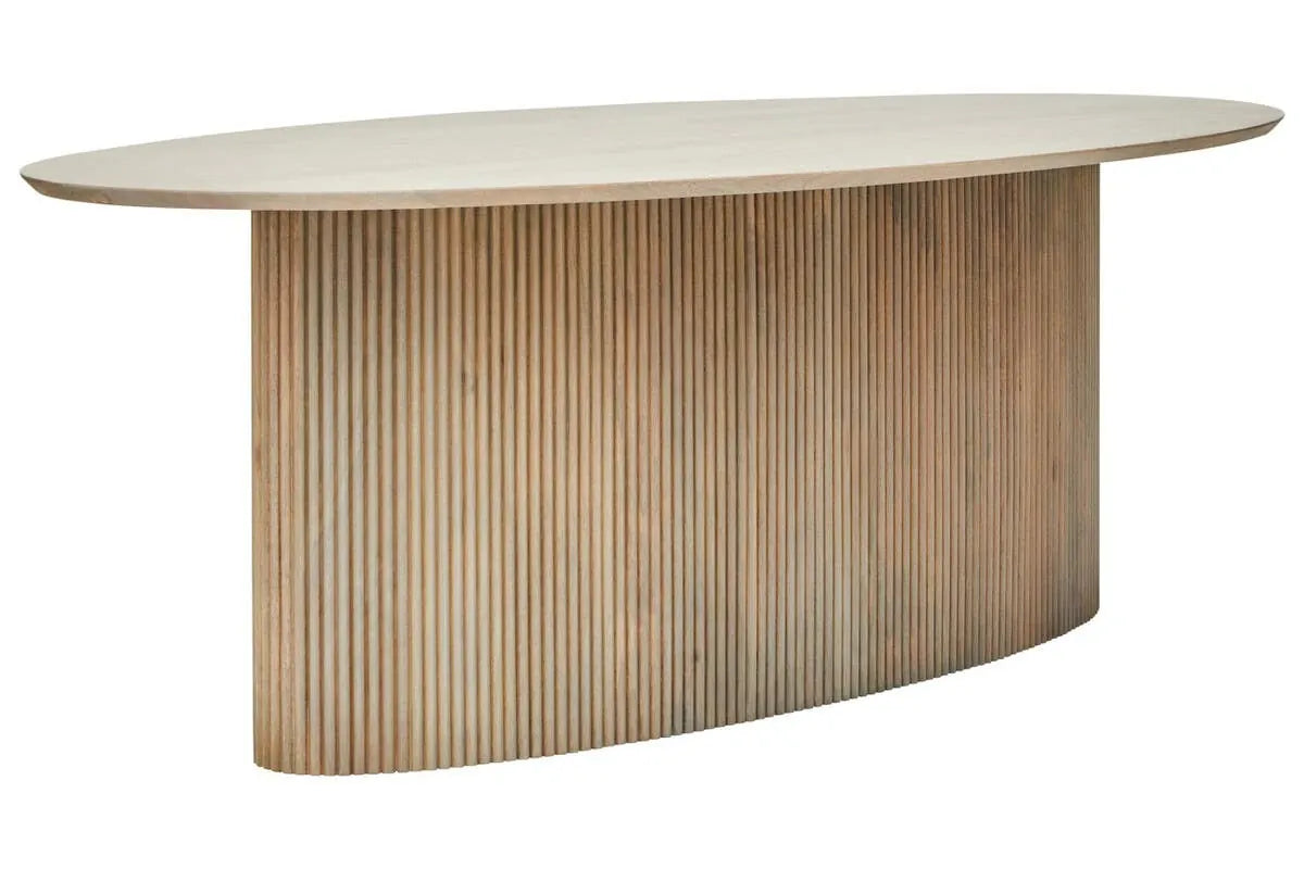 Esperance Dining Torello Grey Mango Wood Oval Dining Table House of Isabella UK