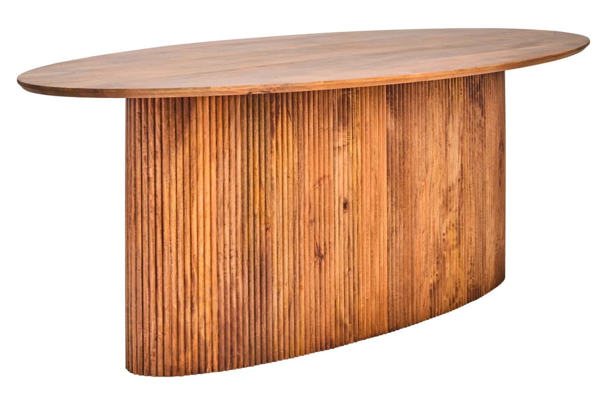 Esperance Dining Torello Mango Wood Oval Dining Table House of Isabella UK
