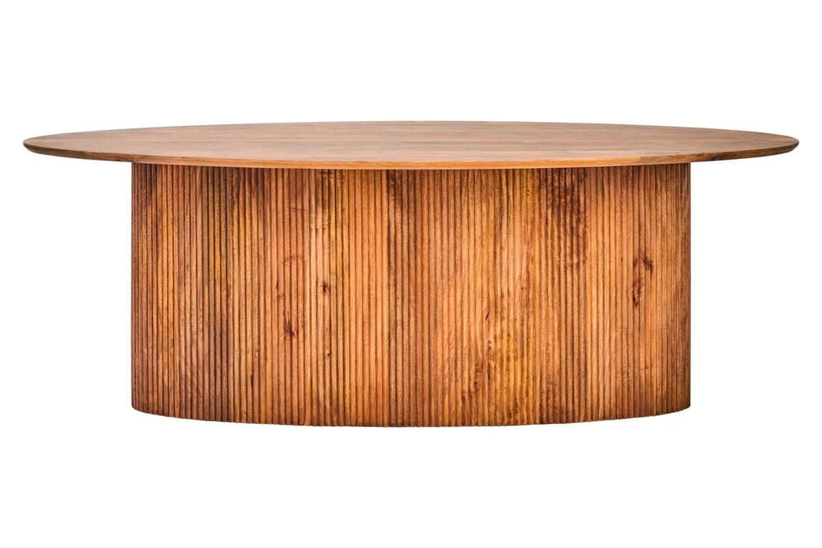 Esperance Dining Torello Mango Wood Oval Dining Table House of Isabella UK