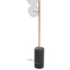 Esperance Lighting Abira Black Marble and Brass 5 Bulb Floor Lamp House of Isabella UK