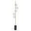 Esperance Lighting Abira Black Marble and Brass 5 Bulb Floor Lamp House of Isabella UK