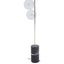 Esperance Lighting Abira Black Marble and Nickel Finish 5 Bulb Floor Lamp House of Isabella UK