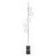 Esperance Lighting Abira Black Marble and Nickel Finish 5 Bulb Floor Lamp House of Isabella UK