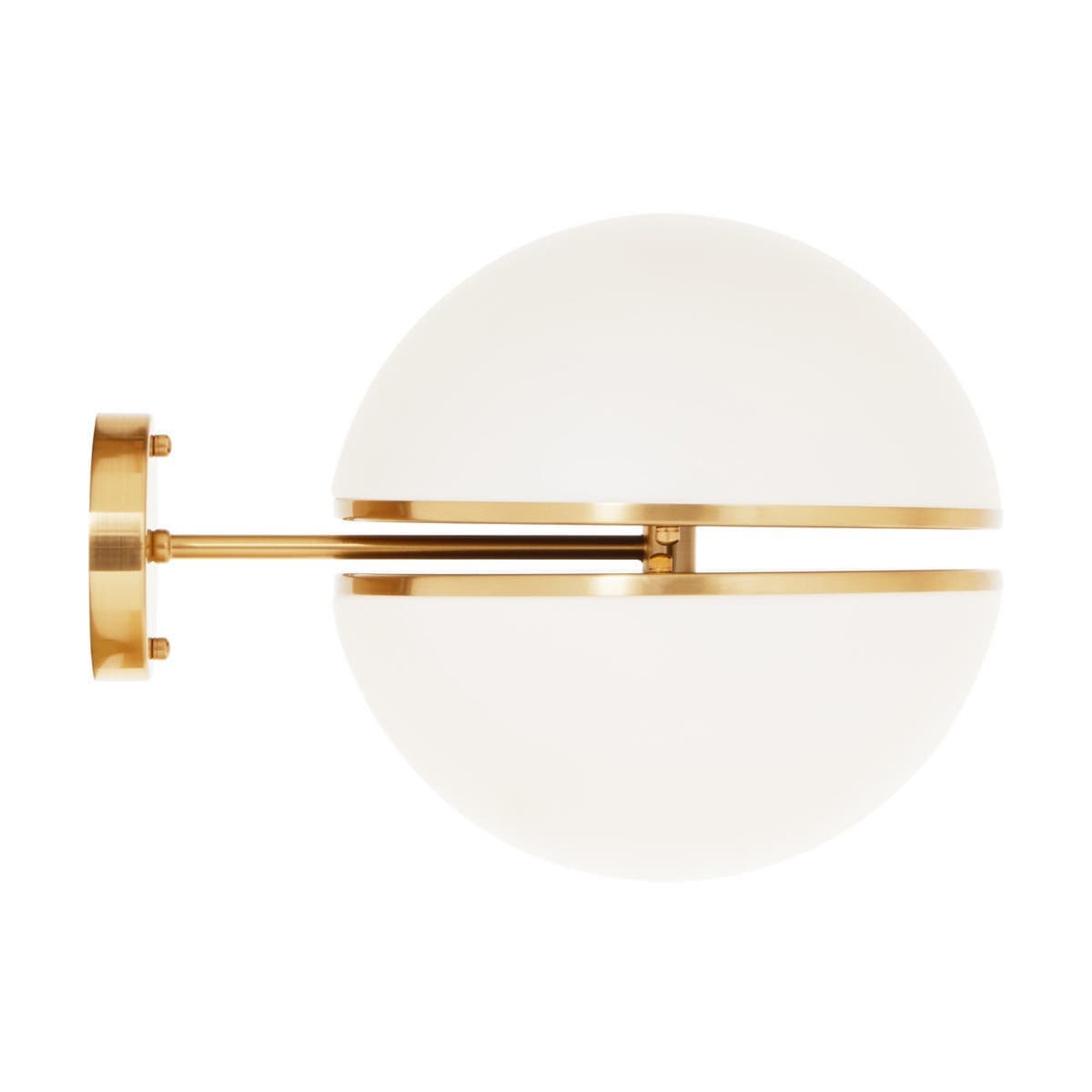 Esperance Lighting Abira Brushed Brass Ball Wall Light House of Isabella UK