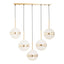 Esperance Lighting Abira Five Ball Brass Pendant Light House of Isabella UK