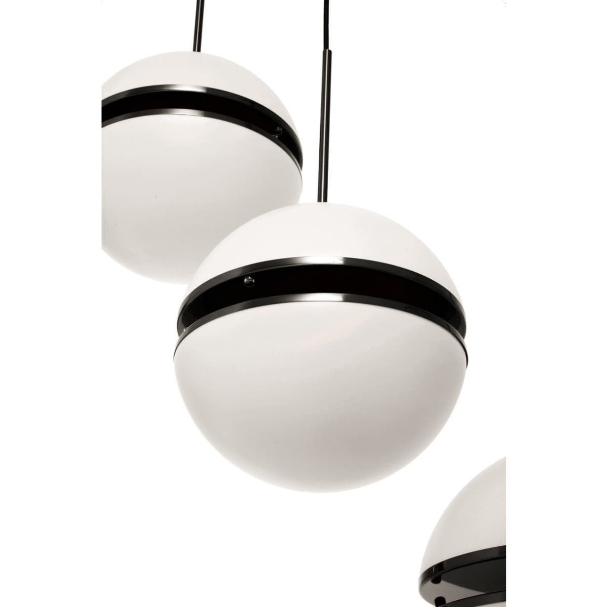 Esperance Lighting Abira Five Ball Matt Black Pendant Light House of Isabella UK
