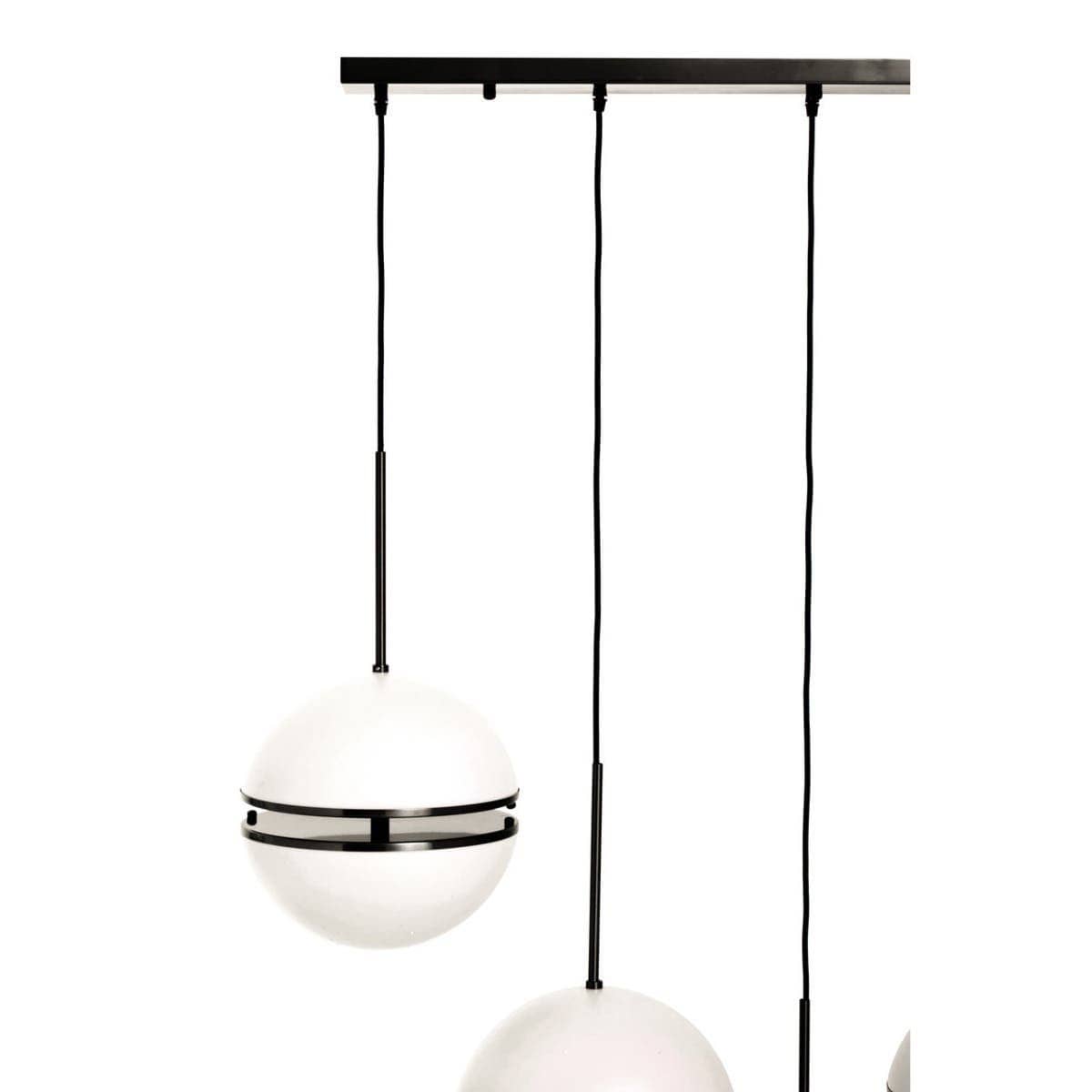 Esperance Lighting Abira Five Ball Matt Black Pendant Light House of Isabella UK