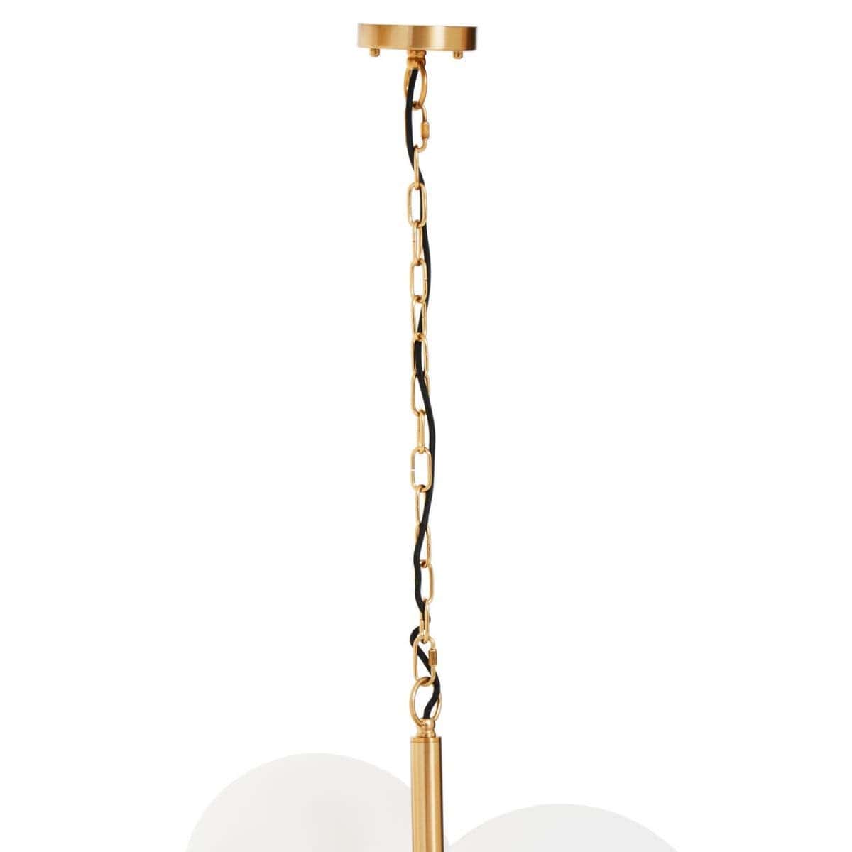Esperance Lighting Abira Four Ball Brass Pendant Light House of Isabella UK