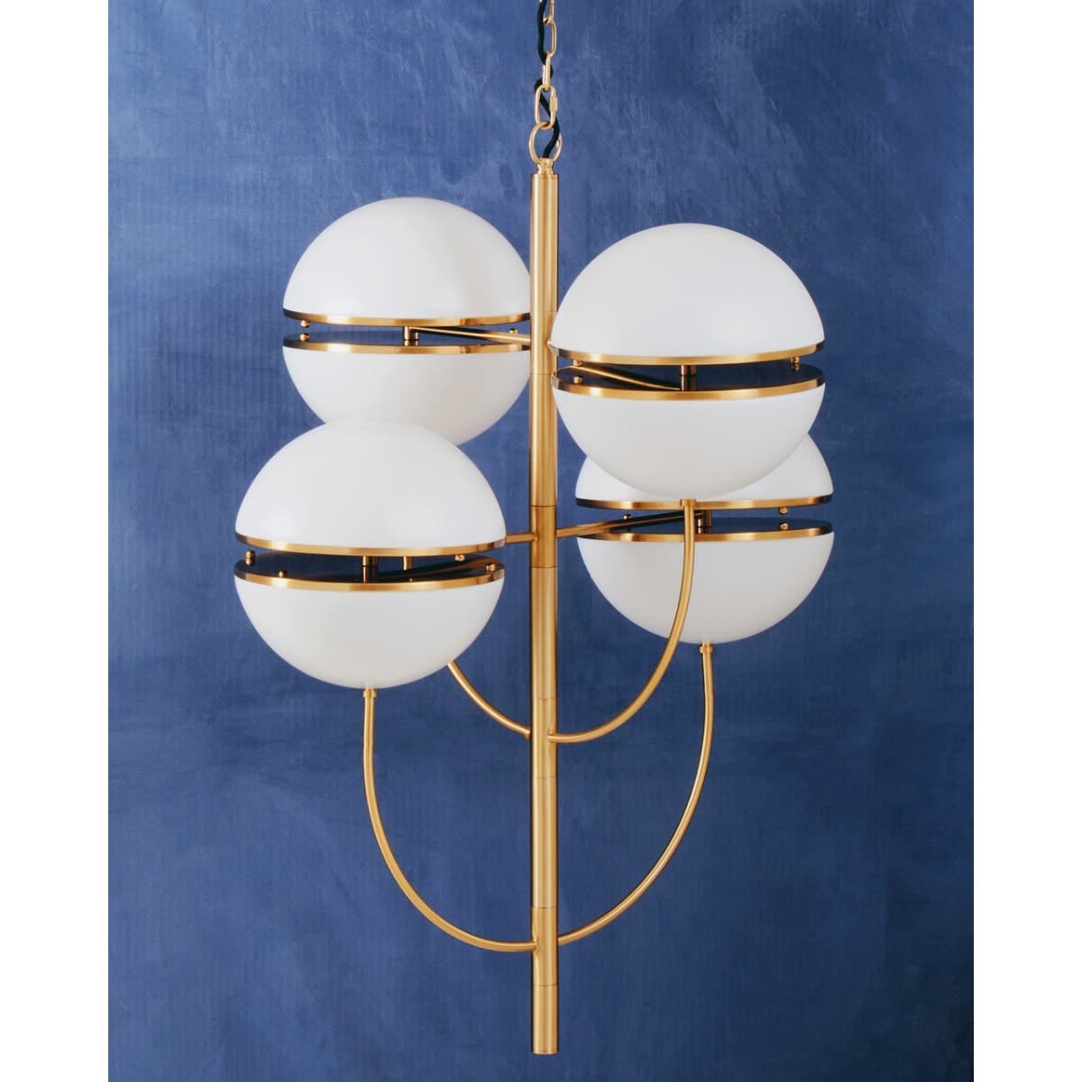 Esperance Lighting Abira Four Ball Brass Pendant Light House of Isabella UK