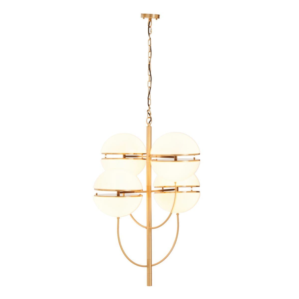 Esperance Lighting Abira Four Ball Brass Pendant Light House of Isabella UK