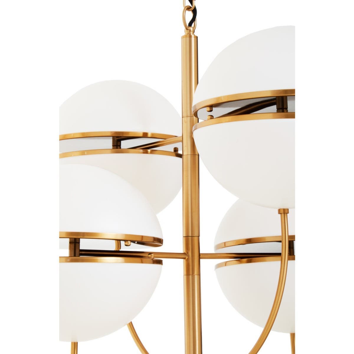 Esperance Lighting Abira Four Ball Brass Pendant Light House of Isabella UK
