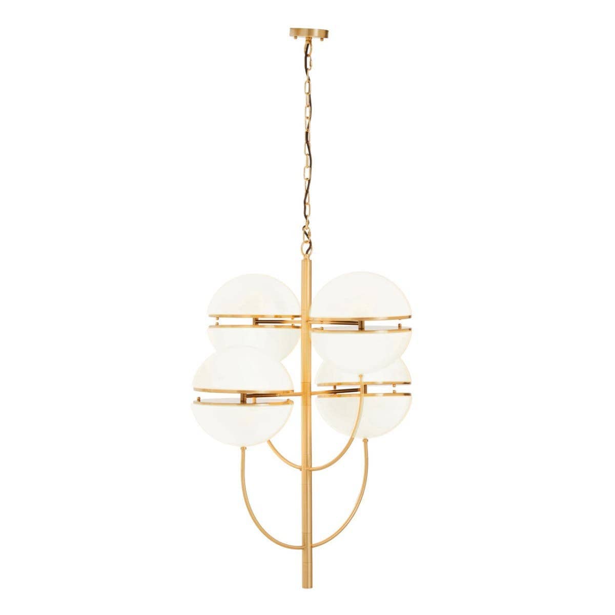 Esperance Lighting Abira Four Ball Brass Pendant Light House of Isabella UK