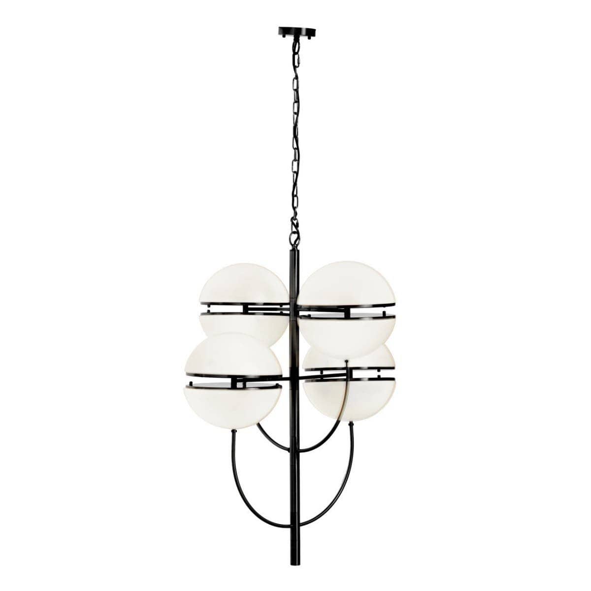 Esperance Lighting Abira Four Ball Matt Black Pendant Light House of Isabella UK