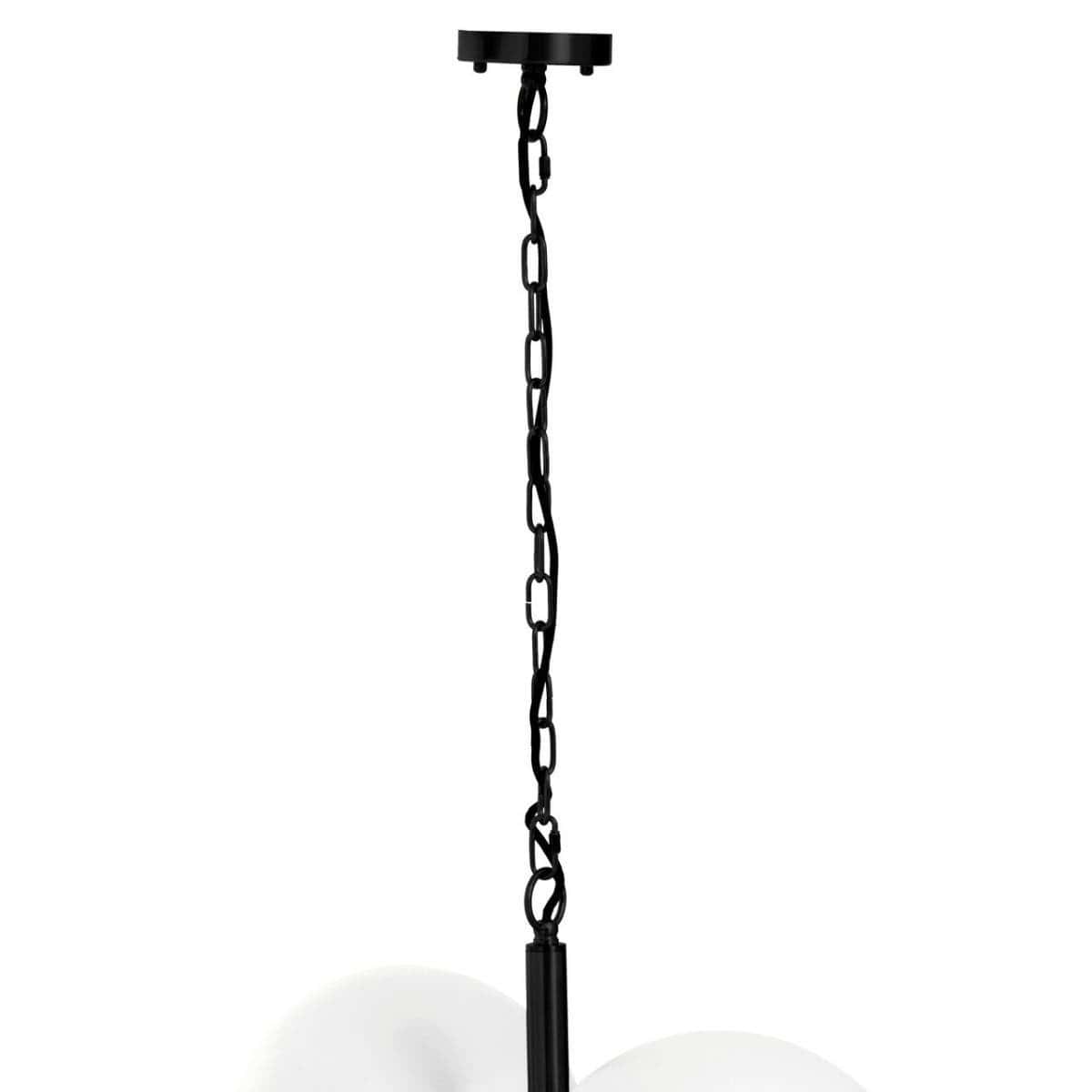 Esperance Lighting Abira Four Ball Matt Black Pendant Light House of Isabella UK