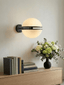 Esperance Lighting Abira Matt Black Ball Wall Light House of Isabella UK
