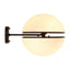 Esperance Lighting Abira Matt Black Ball Wall Light House of Isabella UK