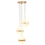 Esperance Lighting Abira Three Ball Brass Pendant Light House of Isabella UK