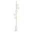 Esperance Lighting Abira White Marble and Brass Finish 5 Bulb Floor Lamp House of Isabella UK