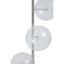 Esperance Lighting Abira White Marble and Nickel Finish 5 Bulb Floor Lamp House of Isabella UK