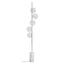 Esperance Lighting Abira White Marble and Nickel Finish 5 Bulb Floor Lamp House of Isabella UK