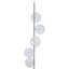 Esperance Lighting Abira White Marble and Nickel Finish 5 Bulb Floor Lamp House of Isabella UK