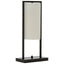 Esperance Lighting Atkins Black Finish Table Lamp with White Shade House of Isabella UK