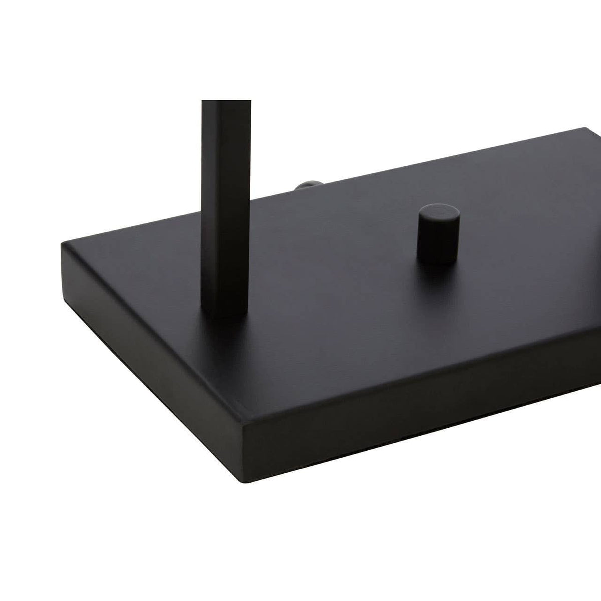 Esperance Lighting Atkins Black Finish Table Lamp with White Shade House of Isabella UK