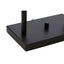 Esperance Lighting Atkins Black Finish Table Lamp with White Shade House of Isabella UK