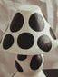 Esperance Lighting Carta Black and White Polka Dot Papier Mache Table Lamp House of Isabella UK