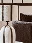 Esperance Lighting Carta Black and White Stripe Papier Mache Table Lamp House of Isabella UK