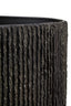 Esperance Lighting Carta Black Etched Linear Design Papier Mache Table Lamp House of Isabella UK