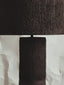Esperance Lighting Carta Black Etched Linear Design Papier Mache Table Lamp House of Isabella UK