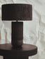 Esperance Lighting Carta Black Etched Linear Design Papier Mache Table Lamp House of Isabella UK