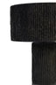 Esperance Lighting Carta Black Etched Linear Design Papier Mache Table Lamp House of Isabella UK