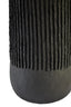 Esperance Lighting Carta Black Etched Linear Design Papier Mache Table Lamp House of Isabella UK