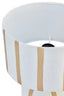 Esperance Lighting Carta Brown and White Stripe Papier Mache Table Lamp House of Isabella UK