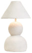 Esperance Lighting Carta White Papier Mache Table Lamp House of Isabella UK