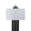 Esperance Lighting Impero Black Table Lamp with White Linen Shade House of Isabella UK