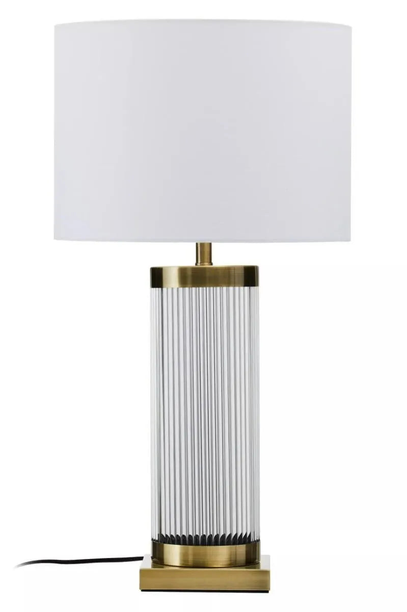 Esperance Lighting Lily White and Gold Table Lamp House of Isabella UK