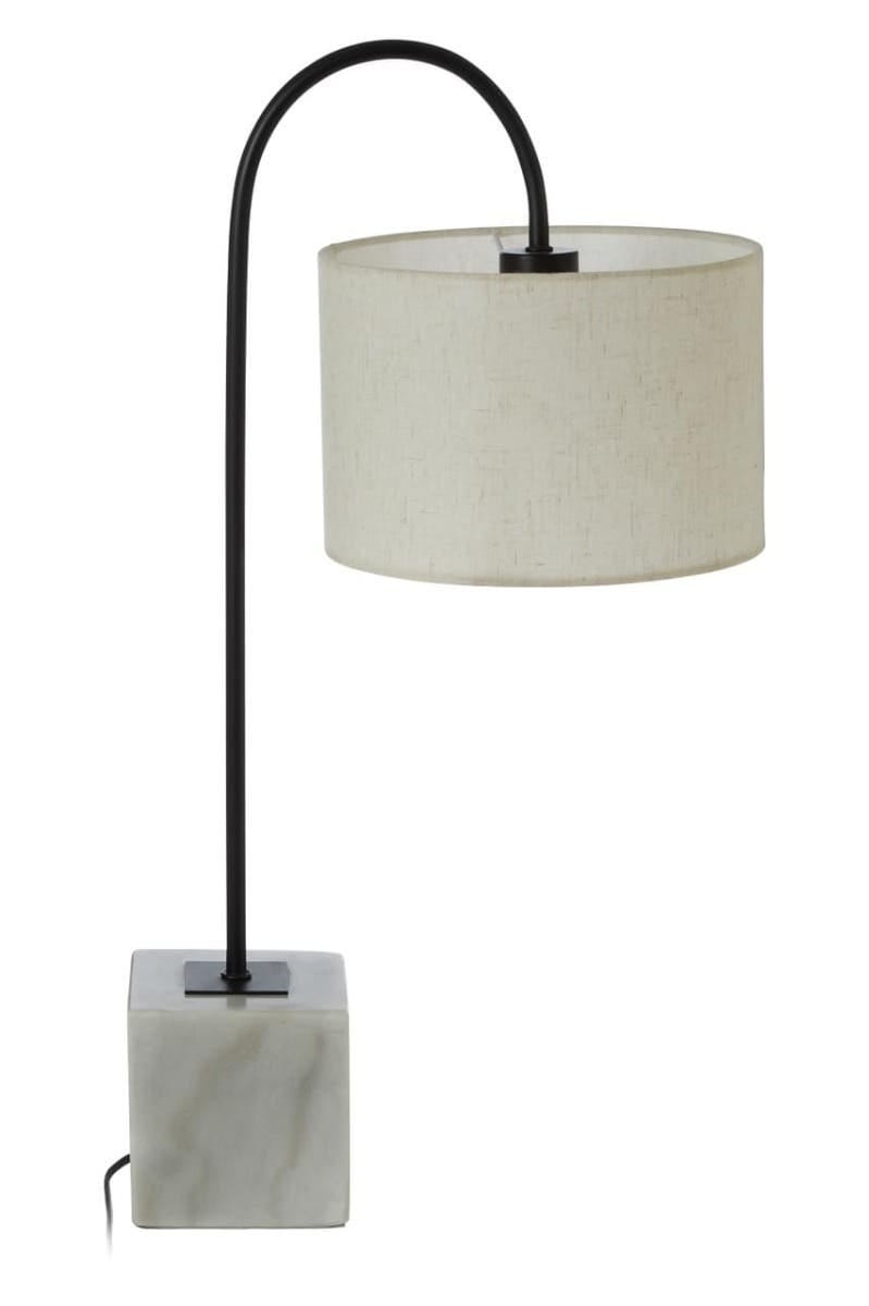 Esperance Lighting Murdoch Curved Table Lamp with Marble Base House of Isabella UK