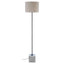 Esperance Lighting Murdoch Natural Linen Shade With White Marble Base Floor Lamp House of Isabella UK